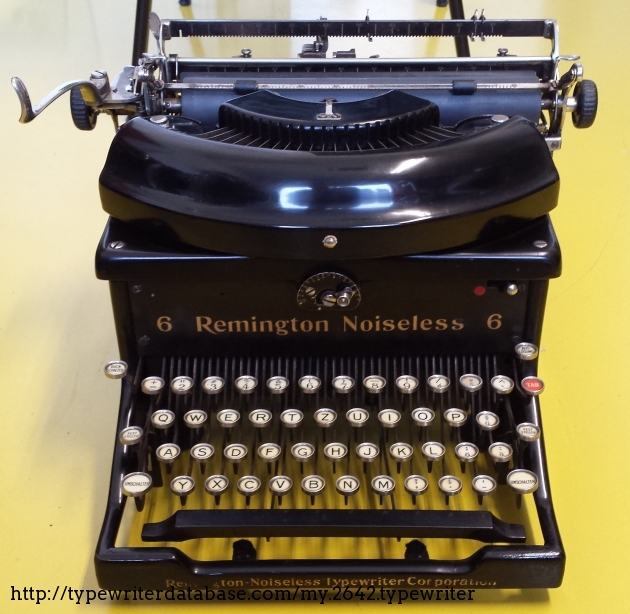 1927 Remington Noiseless 6 on the Typewriter Database